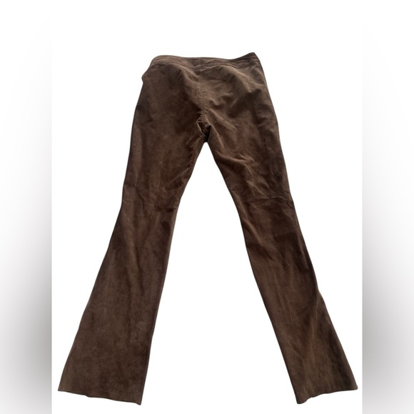 New suede brown flare leg pants - Picture 4 of 7